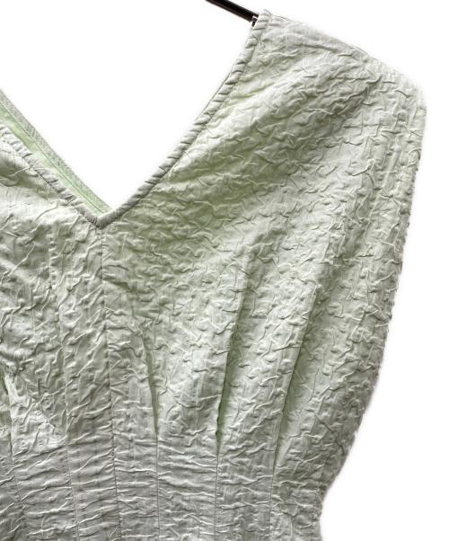 ELENDEEK（エレンディーク）ELENDEEK (エレンディーク) ジャガードウエストタックワンピース グリーン サイズ:01の古着・服飾アイテム