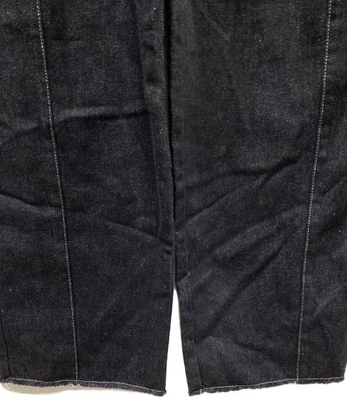 willfully（ウィルフリー）willfully (ウィルフリー) asymmetry patchwork denim all-in-one ブラック サイズ:SIZE Mの古着・服飾アイテム