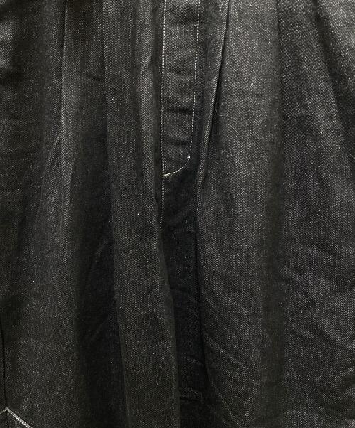 willfully（ウィルフリー）willfully (ウィルフリー) asymmetry patchwork denim all-in-one ブラック サイズ:SIZE Mの古着・服飾アイテム