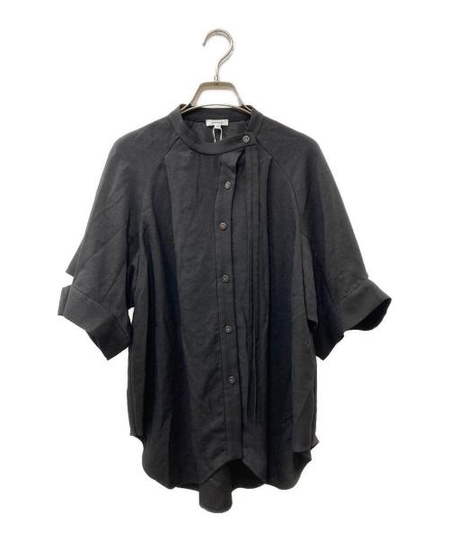 ENFOLD（エンフォルド）ENFOLD (エンフォルド) 24SS TWO-WAY NECK BLOUSE ブラウス ブラック サイズ:38 未使用品の古着・服飾アイテム