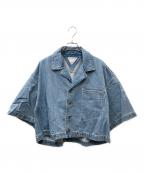 BOTTEGA VENETAボッテガベネタ）の古着「ブリーチデニムシャツジャケット」｜ブルー