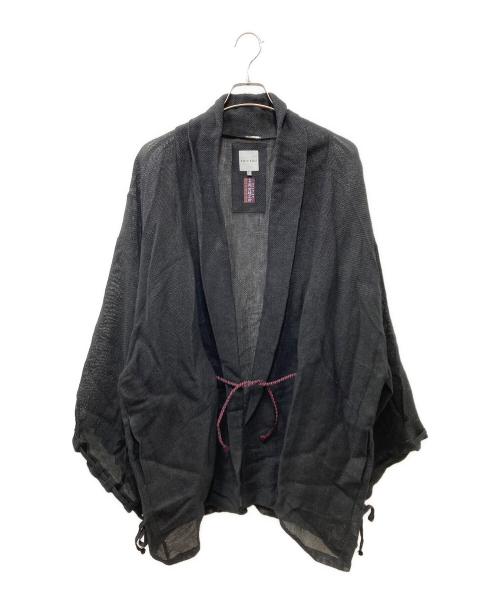 SOU・SOU（ソウソウ）SOU・SOU (ソウソウ) 岡田縫工所 和紙リネン メッシュコート ブラック サイズ:Lの古着・服飾アイテム