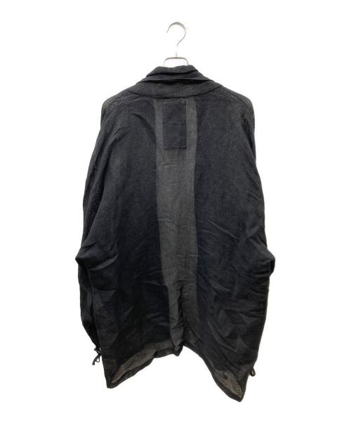 SOU・SOU（ソウソウ）SOU・SOU (ソウソウ) 岡田縫工所 和紙リネン メッシュコート ブラック サイズ:Lの古着・服飾アイテム