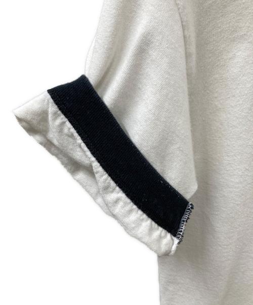 ALSTYLE APPAREL & ACTIVEWEAR（アレスタイルアパレル＆アクティブウェア）ALSTYLE APPAREL & ACTIVEWEAR (アレスタイルアパレル＆アクティブウェア) リンガーTee ホワイト×ブラック サイズ:Sの古着・服飾アイテム