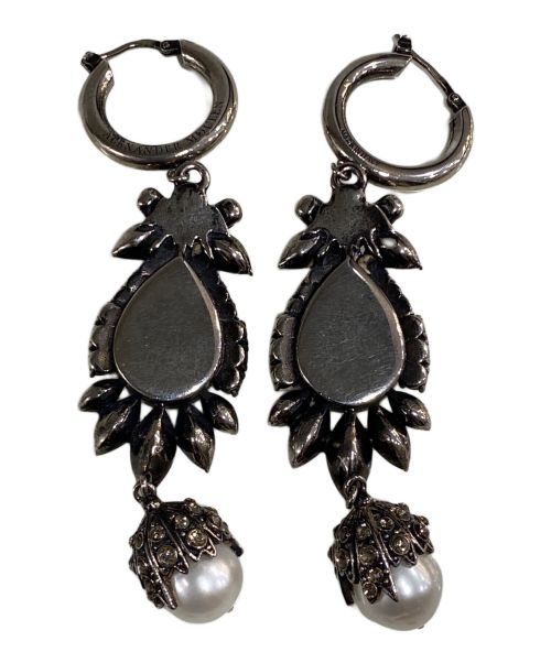 ALEXANDER McQUEEN（アレキサンダーマックイーン）ALEXANDER McQUEEN (アレキサンダーマックイーン) ストーンピアス ブラックの古着・服飾アイテム