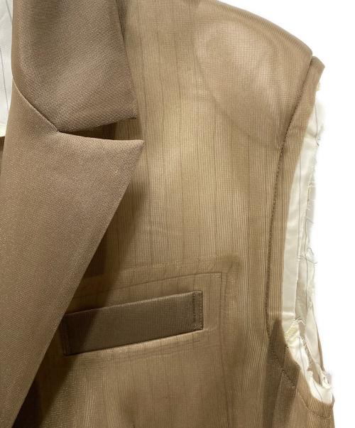 MAISON SPECIAL（メゾンスペシャル）MAISON SPECIAL (メゾンスペシャル) See-through Gilet ブラウン サイズ:Freeの古着・服飾アイテム