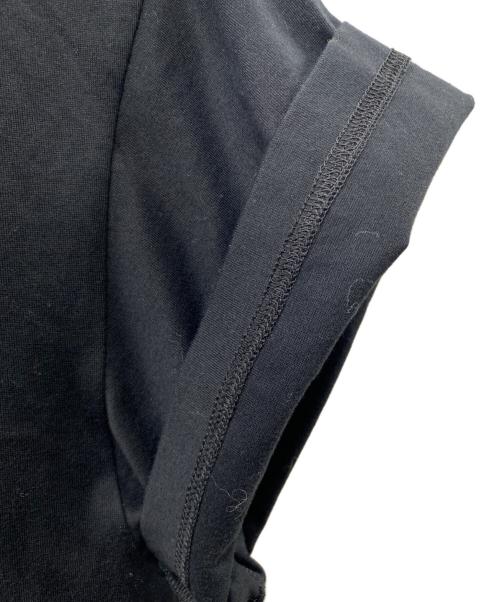 ENFOLD（エンフォルド）ENFOLD (エンフォルド) シルケット天竺コンビフレアTシャツ ブラック サイズ:38の古着・服飾アイテム