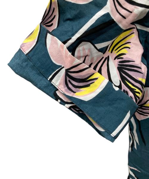 MARNI（マルニ）MARNI (マルニ) 花柄半袖ワンピース グリーン×ピンク サイズ:40の古着・服飾アイテム