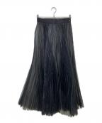 HYKEハイク）の古着「シアープリーツスカート」｜ブラック