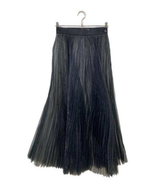 HYKE（ハイク）HYKE (ハイク) シアープリーツスカート ブラック サイズ:2の古着・服飾アイテム