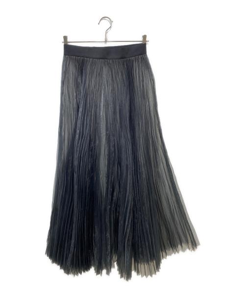 HYKE（ハイク）HYKE (ハイク) シアープリーツスカート ブラック サイズ:2の古着・服飾アイテム