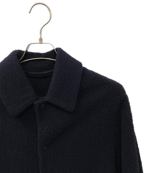 COMOLI（コモリ）COMOLI (コモリ) LACON COACH JACKET ラコン ラムレザームートンコーチジャケット ネイビー サイズ:SIZE1の古着・服飾アイテム