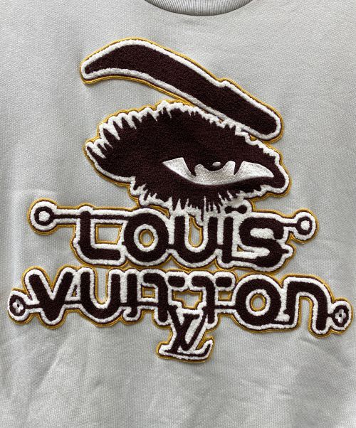 LOUIS VUITTON（ルイ ヴィトン）LOUIS VUITTON (ルイ ヴィトン) アイモチーフフロント刺繍スウェット グレー サイズ:Mの古着・服飾アイテム