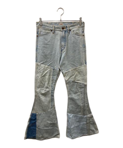 KAPITAL（キャピタル）KAPITAL (キャピタル) 再構築ベルボトム デニムパンツ ブルー サイズ:29の古着・服飾アイテム