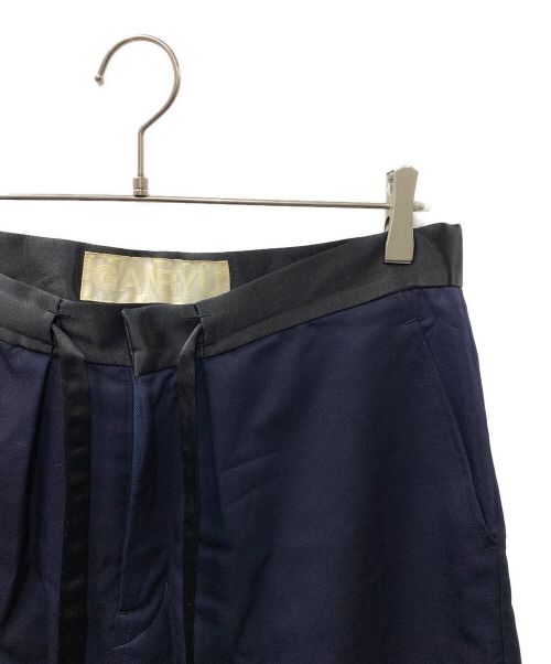 GANRYU（ガンリュウ）GANRYU (ガンリュウ) ウールサルエルパンツ ネイビー サイズ:SIZE Mの古着・服飾アイテム