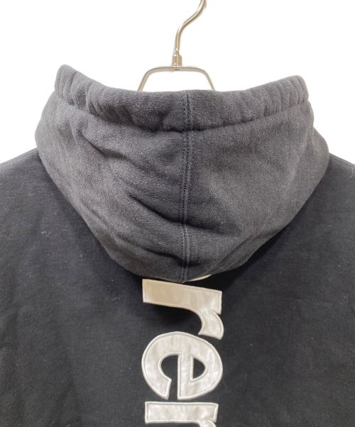 SUPREME（シュプリーム）Supreme (シュプリーム) 22FW Satin Applique Hooded Sweatshirt ブラック サイズ:SIZE Mの古着・服飾アイテム