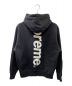 Supreme (シュプリーム) 22FW Satin Applique Hooded Sweatshirt ブラック サイズ:SIZE M：17000円