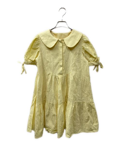 rosy monster（ロージーモンスター）rosy monster (ロージーモンスター) ティアードブラウス イエロー サイズ:Freeの古着・服飾アイテム