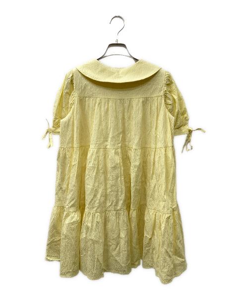 rosy monster（ロージーモンスター）rosy monster (ロージーモンスター) ティアードブラウス イエロー サイズ:Freeの古着・服飾アイテム