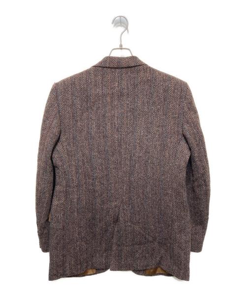 Harris Tweed（ハリスツイード）Harris Tweed (ハリスツイード) Stafford (スタッフォード) ヘリンボーン ウールツイードテーラードジャケット ブラウン サイズ:不明の古着・服飾アイテム