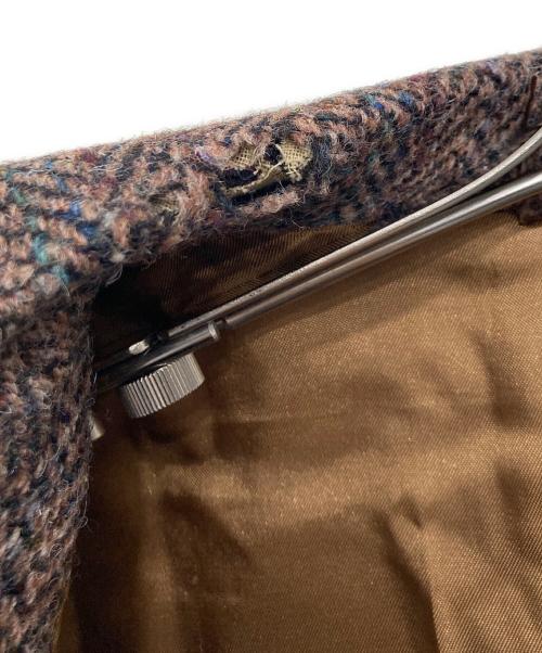 Harris Tweed（ハリスツイード）Harris Tweed (ハリスツイード) Stafford (スタッフォード) ヘリンボーン ウールツイードテーラードジャケット ブラウン サイズ:不明の古着・服飾アイテム