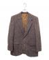 Harris Tweed（ハリスツイード）の古着「ヘリンボーン ウールツイードテーラードジャケット」｜ブラウン