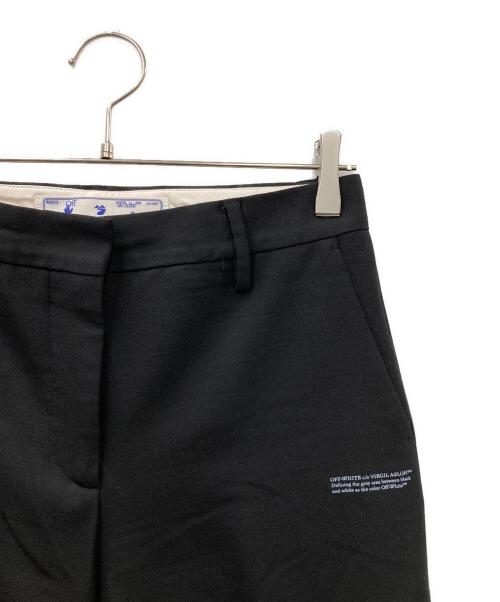 OFFWHITE（オフホワイト）OFFWHITE (オフホワイト) Logo Print Bermuda Shorts ハーフパンツ ブラック サイズ:SIZE 38の古着・服飾アイテム