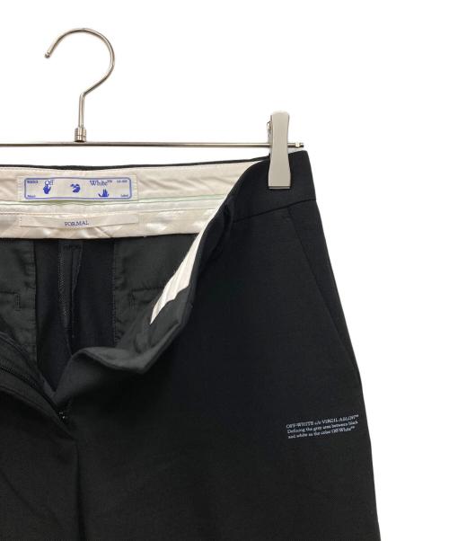 OFFWHITE（オフホワイト）OFFWHITE (オフホワイト) Logo Print Bermuda Shorts ハーフパンツ ブラック サイズ:SIZE 38の古着・服飾アイテム