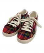PUMA×Harris Tweedプーマ×ハリスツイード）の古着「SUEDE VTG HARRIS TWEED」｜レッド×ネイビー