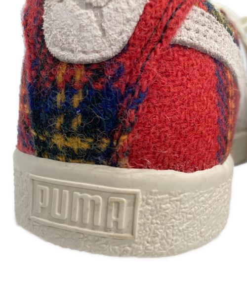 PUMA（プーマ）PUMA (プーマ) Harris Tweed (ハリスツイード) SUEDE VTG HARRIS TWEED レッド×ネイビー サイズ:24.5 未使用品の古着・服飾アイテム