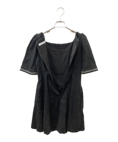 HER LIP TO（ハーリップトゥ）Her lip to (ハーリップトゥ) Canal Tweed Mini Dress ブラック サイズ:Sの古着・服飾アイテム