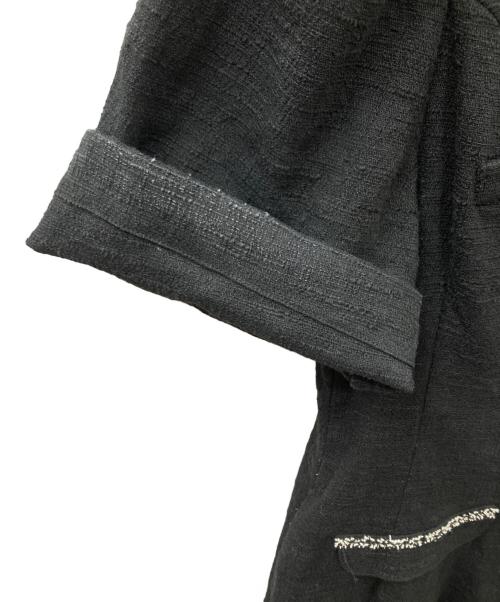 HER LIP TO（ハーリップトゥ）Her lip to (ハーリップトゥ) Canal Tweed Mini Dress ブラック サイズ:Sの古着・服飾アイテム