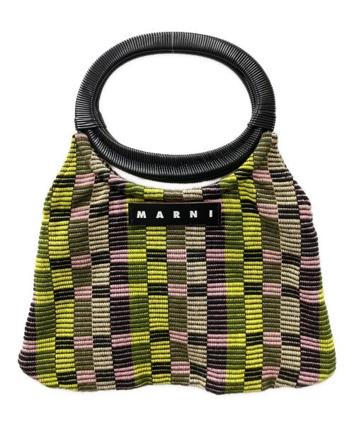 MARNI（マルニ）MARNI (マルニ) ハンドバッグ ピンク×グリーンの古着・服飾アイテム