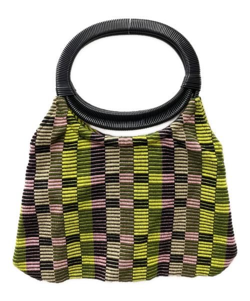 MARNI（マルニ）MARNI (マルニ) ハンドバッグ ピンク×グリーンの古着・服飾アイテム