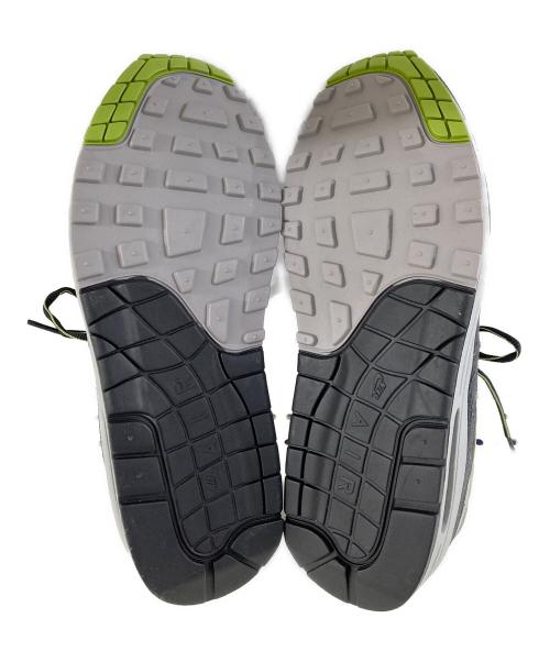 NIKE（ナイキ）NIKE (ナイキ) HUF (ハフ) Air Max 1 Anthracite and Medium Grey ローカットスニーカー グレー×グリーン サイズ:SIZE 27cmの古着・服飾アイテム