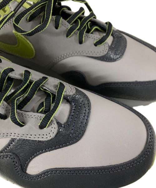 NIKE（ナイキ）NIKE (ナイキ) HUF (ハフ) Air Max 1 Anthracite and Medium Grey ローカットスニーカー グレー×グリーン サイズ:SIZE 27cmの古着・服飾アイテム