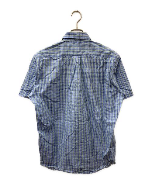 stussy（ステューシー）stussy (ステューシー) S/Sチェックシャツ ブルー×グリーン サイズ:Sの古着・服飾アイテム