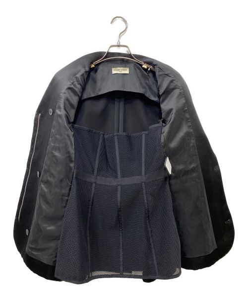 BALENCIAGA（バレンシアガ）BALENCIAGA (バレンシアガ) デザインボタンテーラードジャケット ブラック サイズ:36の古着・服飾アイテム
