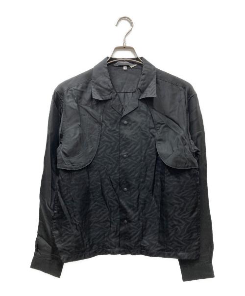 SASQUATCHfabrix.（サスクワッチファブリックス）SASQUATCHfabrix. (サスクワッチファブリックス) スナップボタンオープンカラーシャツ ブラック サイズ:Sの古着・服飾アイテム