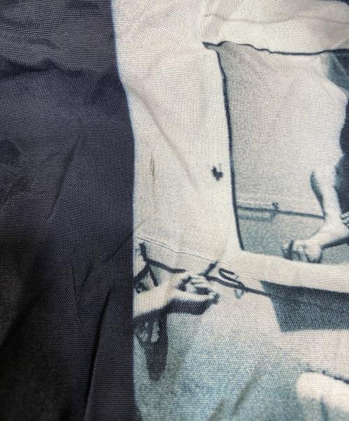 flagstuff（フラグスタフ）FLAGSTUFF (フラグスタフ) Larry Clark (ラリークラーク) 19AW フォトプリントオープンカラーシャツ ブラック サイズ:Lの古着・服飾アイテム