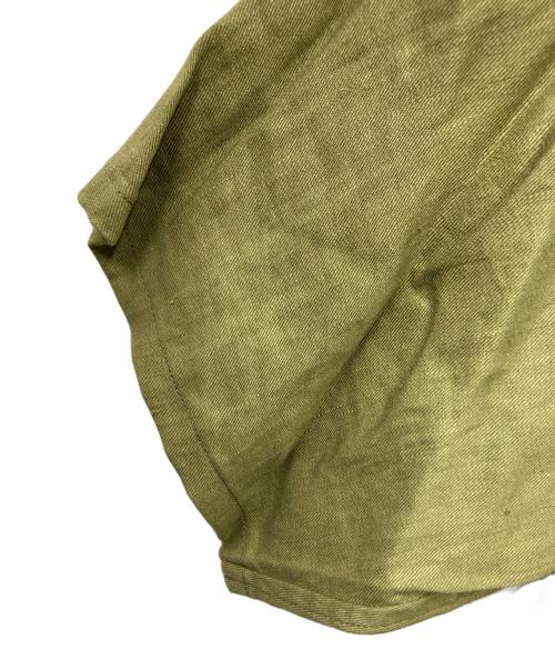 NIGEL CABOURN（ナイジェルケーボン）NIGEL CABOURN (ナイジェルケーボン) S/Sリネンオープンカラーシャツ オリーブ サイズ:48の古着・服飾アイテム