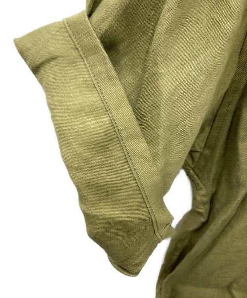 NIGEL CABOURN（ナイジェルケーボン）NIGEL CABOURN (ナイジェルケーボン) S/Sリネンオープンカラーシャツ オリーブ サイズ:48の古着・服飾アイテム