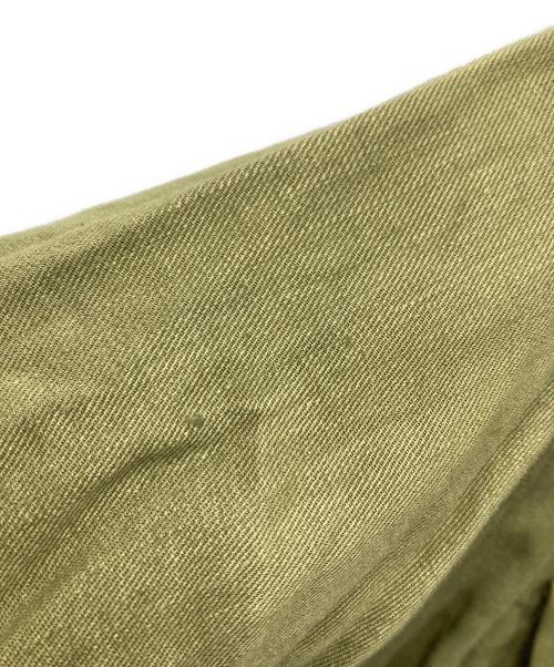 NIGEL CABOURN（ナイジェルケーボン）NIGEL CABOURN (ナイジェルケーボン) S/Sリネンオープンカラーシャツ オリーブ サイズ:48の古着・服飾アイテム