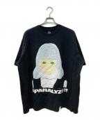Graphpaper×FORTY PERCENTS AGAINST RIGHTSグラフペーパー×フォーティーパーセントアゲインストライツ）の古着「プリントTシャツ」｜ブラック