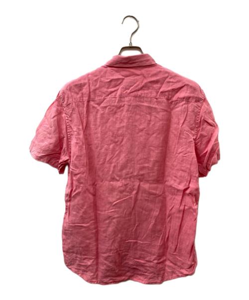 C.P COMPANY（シーピーカンパニー）C.P COMPANY (シーピーカンパニー) S/Sリネンシャツ ピンク サイズ:3の古着・服飾アイテム