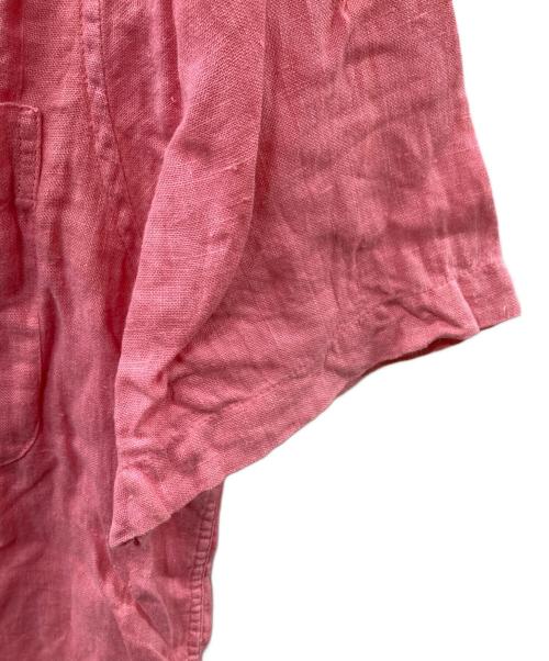 C.P COMPANY（シーピーカンパニー）C.P COMPANY (シーピーカンパニー) S/Sリネンシャツ ピンク サイズ:3の古着・服飾アイテム