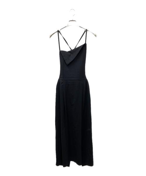LE CIEL BLEU（ルシェルブルー）LE CIEL BLEU (ルシェルブルー) Apron Maxi Dress ワンピース ブラック サイズ:SIZE38の古着・服飾アイテム