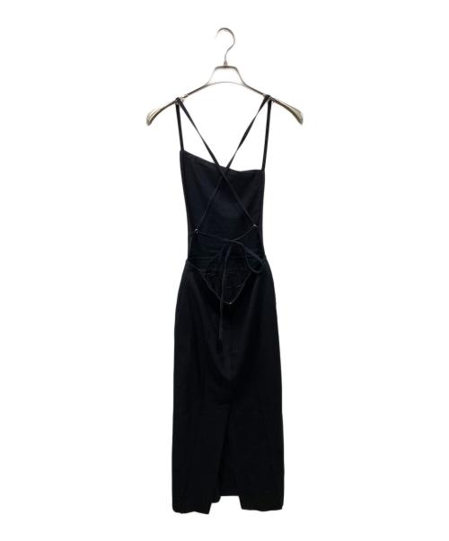 LE CIEL BLEU（ルシェルブルー）LE CIEL BLEU (ルシェルブルー) Apron Maxi Dress ワンピース ブラック サイズ:SIZE38の古着・服飾アイテム