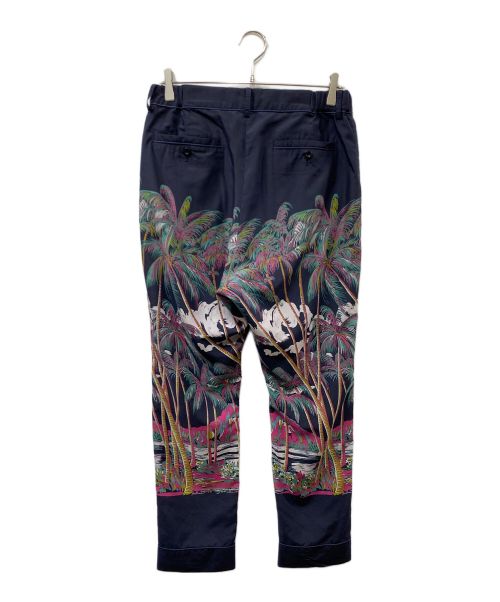 Sun Surf（サンサーフ）Sun Surf (サンサーフ) sacai (サカイ) コラボ 総柄アロハパンツ ネイビー サイズ:SIZE 2の古着・服飾アイテム