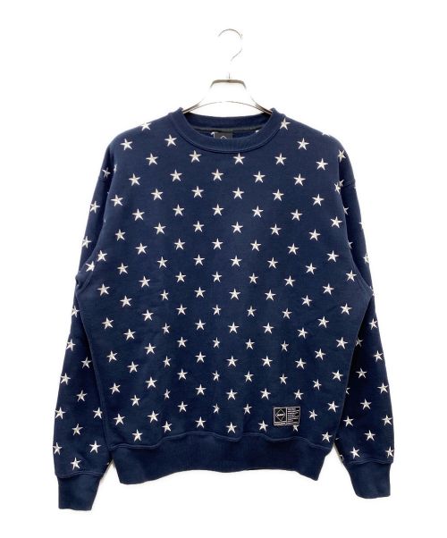 F.C.R.B.（エフシーレアルブリストル）F.C.R.B. (エフシーアールビー) 24AW ALL OVER STAR CREWNECK SWEAT ネイビー サイズ:SIZE Mの古着・服飾アイテム